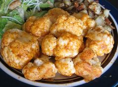 Buffalo Cauliflower Wings: Gluten free and dairy free recipes by Elena McCown, LLC a health coach in Franklin, TN